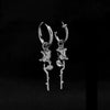 Punk Witch Ear Piercing Round Hoop Pins Cat Star Dangle Earring Stainless Steel Cross Earrings For Women Men Accessories Jewelry - Image 25