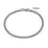 3-11mm Locomotive Men Punk Rock Stainless Steel Curb Cuban Link Chain Silver Color Bracelet For Women Biker Jewelry - Image 7
