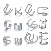 Korean Design Stainless Steel Clip Earrings No Piercing Gold Color Ear Bone Clips Simple Shiny Ear Cuffs for Women Jewelry - Image 10