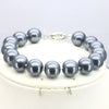 Jewelry for Women 12mm Black Imitation Pearls Necklace Bracelet Earring Set Girl Christmas Wedding Gift Design Manufacturing - Image 8