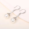 Imitation Pearl Dangle Earring for Women Silver Color Bling Cubic Zirconia Elegant Lady Jewelry - Image 10