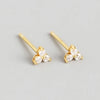 Stainless Steel Hoop Earrings with Multicolor Zircon Details - Image 28