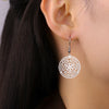 Hekate Wheel Dangle Earrings Stainless Steel Triple Moon Strophalos Hecate Goddess Wiccan Magic Amulet Jewelry - Image 3