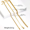 Stainless Steel Anklet Boho Triple Simple Chain Stacking Anklet For Women Jewelry Daily Party Matching - Image 3