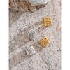 Arrivals Layered Geometric Adjustable Ear Bone Earrings for Women 316L Stainless Steel Ear Clip Jewellery - Image 4
