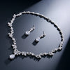 Zakol Zircon Earrings Necklace Jewelry Set Crystal Dubai Wedding Party Jewelry - Image 3