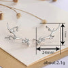 Antler Elk Earrings for Women Piercing Female Clime Earrings Daily Wear Party Temperament Sweet Jewelry - Image 6