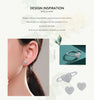 MODIAN Authentic 925 Sterling Silver Romantic Heart Love Sparkling Clear Cubic Zircon Jewelry Sets For Women Anniversary Gifts