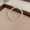 Simple Retro Imitation Pearls Bracelet For Women Stretch Acrylic Bead Men Bracelet Party Jewelry Pearl Wristband Gift - Image 6