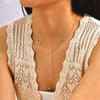 Light Stainless Steel Zircon Necklaces For Women Elegant Small Cross Heart Bow Star Choker Long Chain Jewelry - Image 2