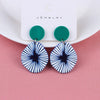 Acrylic Resin Korean Geometric Earrings Simple Round Square Triangle Drop Dangle Earrings for Women Girl Party Jewelry - Image 1