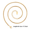Ten-Piece Stainless Steel Chain Necklace Lot in Gold-Tone with 45 cm Length - Image 31