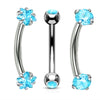 3PCS Heart Eyebrow Piercing Set Crystal Curved Barbell Piercing Flower Rook Earring Bulk CZ Star Eyebrow Ring Pack Daith Earring - Image 24