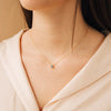 Stainless Steel Teardrop Pendant Necklace with Colorful Stone Details - Image 21