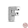 26 A-Z Alphabet Beads Silver Love Letter Charm Fit Bangle Charms Bracelet CZ Zircon Bead Jewelry - Image 28