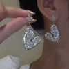 Heart Shape Hoop Earrings Asymmetric Big Earrings for Women Gold Color Party Jewelry Girl Chic Gift - Image 46