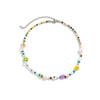 Colorful Seed Bead Woven Flower Choker Necklace - Image 20