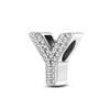 Classics 925Silver Shiny Zircon English Alphabet Beads Pendant Charms Fit Bracelet Jewelry Women Gift - Image 15