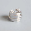 Silver Irregular Spring Woman Rings Wedding Vintage Jewelry Punk Accessories GaaBou Jewellery - Image 1