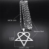 Hip Hop Rock Music Him Heartagram Star Heart Necklace for Women Men Stainless Steel Y2k Black Metal Band Goth Punk Chain Jewelry - Image 6