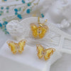 European and American Cute Micro-inlaid Butterfly Necklace Earrings Set Classic Light Transparent Stainless Steel - Image 21