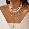Boho Festival Layered Necklace Set for Women Starfish Y Lariat Drop Deep V Choker Summer Beach Vacation Jewelry Gift - Image 11