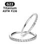 18G/16G Women's Round Earrings Titanium Nose Ring Hinge Clicker Open Diaphragm Nose Ring Lady Piercing Jewelry - Image 2