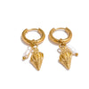 Ocean Style Pearl Conch Shell Starfish Drop Summer Hoop Earrings for Women Stainless Steel Holiday Daily Jewelry - Image 14