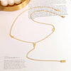 Stainless Steel Chain Necklace with Long Tassel Details - Image 51