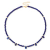 Stone 4mm Round Beads Necklace Water Drop Charm Necklaces For Women Aquamarine Amethysts Labradorite Necklace Jewelry - Image 15