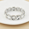 crystal bracelet For Women colorful Geometric rhinestone square elastic thread red white pink bracelet boho style - Image 29