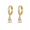 Crmya Cute Cubic Zirconia CZ Gold Silver Plated Hoop Drop Earrings For Women Dangle Earring Jewelry - Image 48