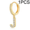 A-Z Letters Initial Pendant Earrings Hoop Earrings Men Golden Color Jewelry Earring Alphabet Name Earrings Women 1pcs - Image 17