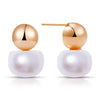 Eavva Women Pearl Dangle Earrings Gold Plated Hoops Fresh Water Pearl Earring With Silver Post Jewelry - Image 15