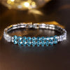 Charm Female Blue Zircon Stone Round Bracelet Cute Gold Color Adjustable Summer Wedding Jewelry For Women - Image 9