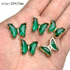 5pcs/lot Colorful Crystal Butterfly Pendant Glass Gradient Charms For Korean Women Necklace Choker Jewelry Accessories - Image 15