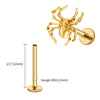 Titanium Spider Labret Lip Ring Tragus Cartilage Conch Flat Helix Stud Earring Halloween Piercing Jewelry - Image 20