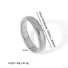 304L Stainless Steel Elastic Bracelet Women Gold Plated Charm Punk Wide Chunky Metal Spiral Bangle - Image 11