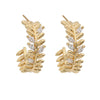 Korean Gold Color Double Chain Ear Piercing Earrings for Women Boho Zircon Stud Earrings Jewelry - Image 3