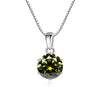 JoyceJelly Pendant Necklace For Women Royal Blue Color Silver Wedding Jewelry - Image 17