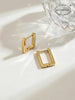 Stainless Steel Hoop Earrings For Women Men Heart Star Oval Rectangle Round Triangle Gold Color Punk Hip Hop Jewelry - Image 5
