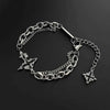 Dark Cross Bracelet for Men Stainless Steel Chain Jewelry, Gift Party Punk Bangles Accessories - Image 1