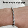 10 Pcs 3mm 5mm Rope Bracelet Stainless Steel Bracelet Gold Rope Chain Bracelet for Men or Women, Gold Bracelet - Image 6