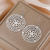 Hekate Wheel Dangle Earrings Stainless Steel Triple Moon Strophalos Hecate Goddess Wiccan Magic Amulet Jewelry - Image 6