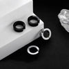 1 Pairs of Magnetic Clip Earrings Stainless Steel Stud Earrings for Men Women Black CZ Magnet Non-piercing Clip Earring Set - Image 4