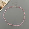 Colorful Glass Bead Choker Necklace with Irregular Shapes - Image 10