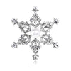 Christmas shiny crystal brooch hollow snowflake star walking stick pin men and women accessories holiday gift - Image 12