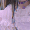 Lolita Girls Cute Cartoon Heart Print Bell Necklace Adjustable Collars JK Uniform Kawaii Chokers Women Punk Torques Jewelry Gift - Image 4