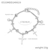 Heart Moon Star Drop Pendant Women Stainless Steel Bracelets Zircon Wedding Banquet Charm African Bracelet Jewelry - Image 7
