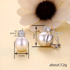 Korean Style Piercing Stud Earrings Women Graceful Simulated Pearl Jewelry for Engagement Shiny CZ Accessories - Image 6
